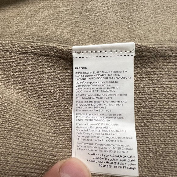 Parfois Asymmetrical Cardigan with Shawl Collar Size S - Picture 6 of 6